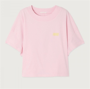 American Vintage - Gixy cropped t-shirt cotton candy